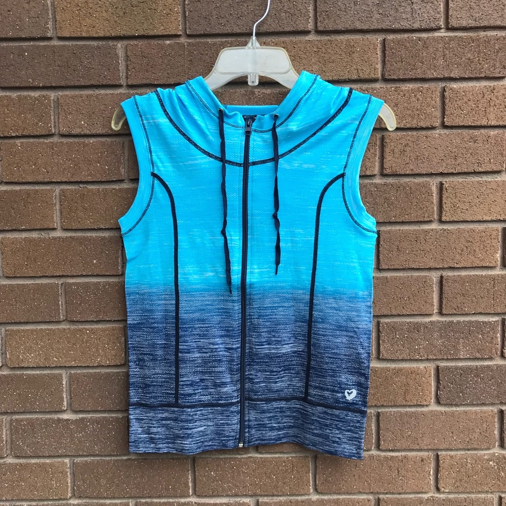 Blue work out vest